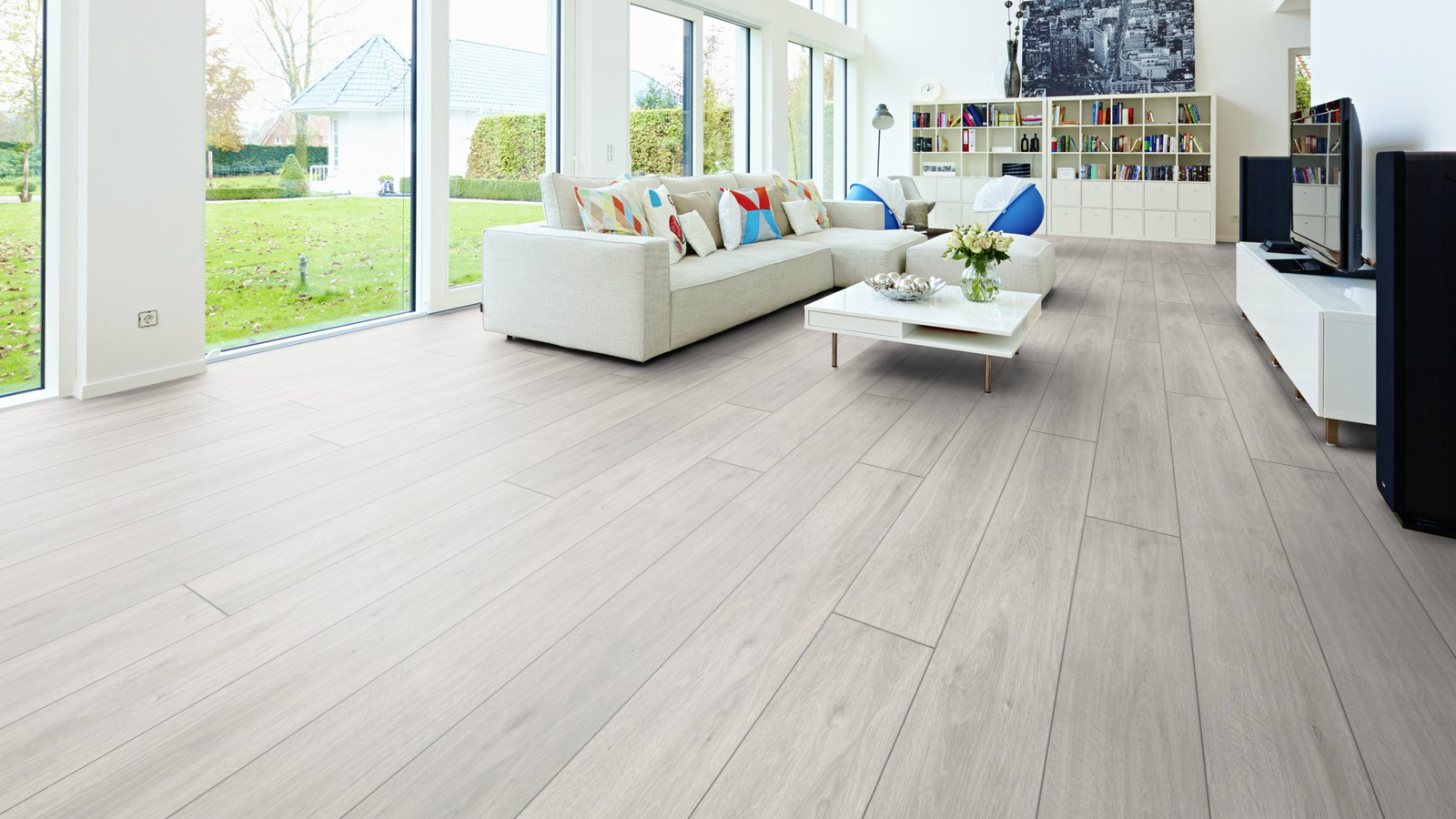 Ламинат Ter Hurne Дуб Пастельно-Белый A04 (1857) фото в интерьере